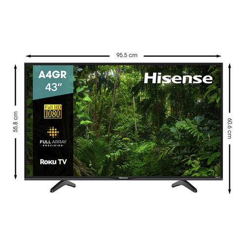Imagen 2 de 7 de Smart Tv Hisense 43 Pulgadas Roku 43a4gr