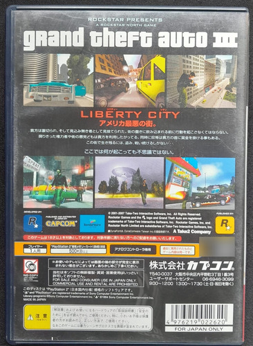 Grand Theft Auto 3 Ps2 Playstation 2 Japonés - Wird Us (Reacondicionado)