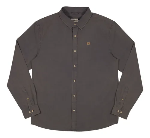 Camisa Long Cotton Grey