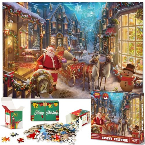 Jigsaw Puzzle Advent Calendar 2023 For Kids And Adults-...