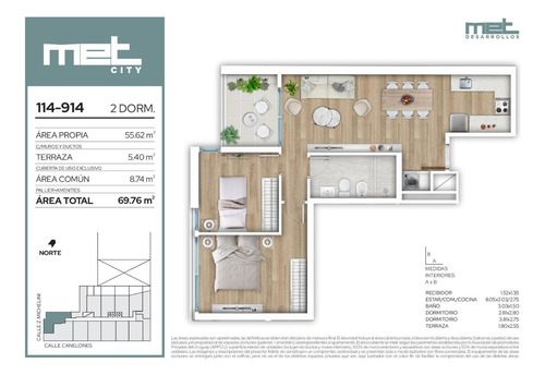 Venta Apartamento 2 Dormitorios Centro