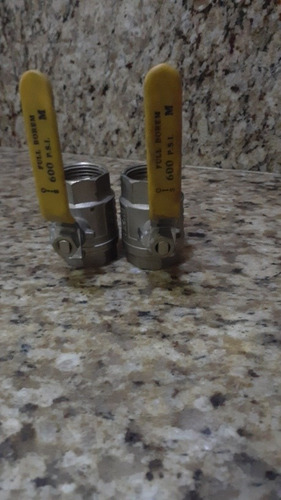Válvula De Bola Paso Rápido Galvanizadas 3/4 Y 1 Pulgada.