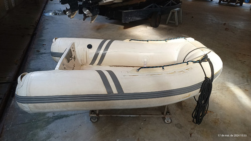 Bote Inflável Fundo Rígido Com Motor Yamaha 4hp
