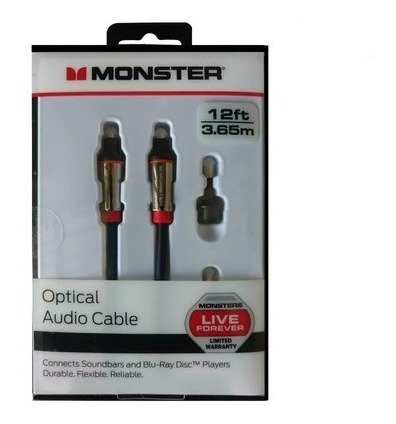 Cable Monster  Optical Audio 12ft