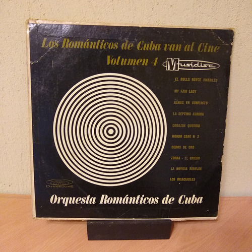 Vinilo Los Románticos De Cuba Van Al Cine Vol. 4