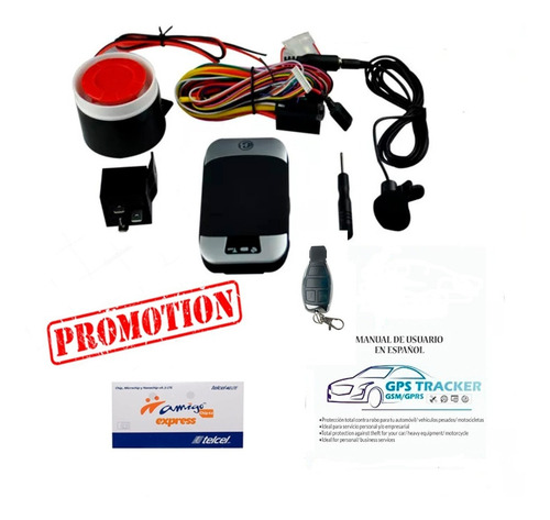 Imagen 1 de 2 de Localizador Gps Tracker 303g Kit Sirena Satelital Original Corta Corriente
