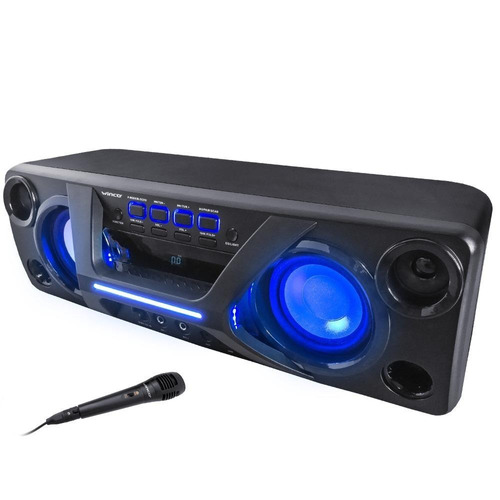 Parlante Portátil Bluetooth 4000 W Karaoke W248 Fm Usb + Mic