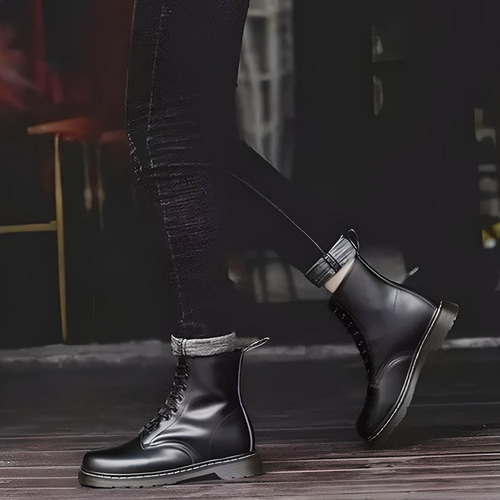 Botines Dr. Martens Smooth Cuero Mid Calf Hombre Negras Negro Cuero 41 Cl