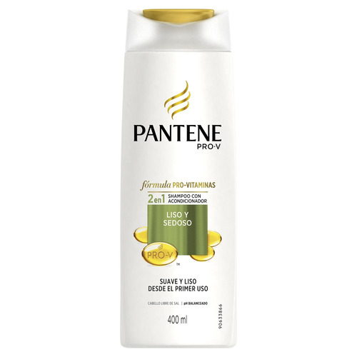 Shampoo Acondicionador Pantene Prov Liso 2en1 400ml