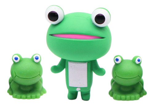 Xd 3 Piezas Mini Ranas Mini Estatua Diy Terrario Artesanías