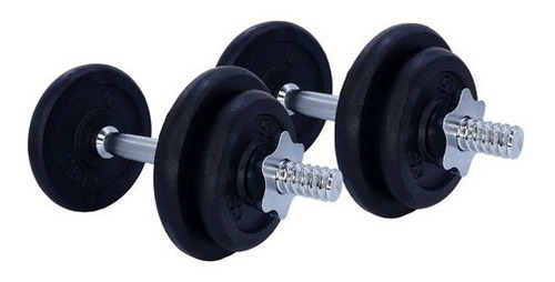 Set De Mancuerna Con Maleta Pesa Gym Fitness 20 Kg K6