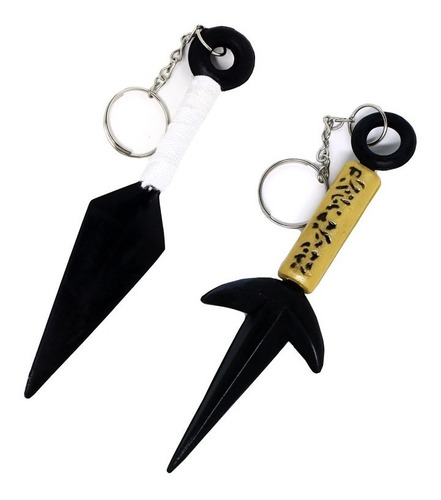 Kit Chaveiro Minato + Chaveiro Kunai Naruto Sasuke Itachi