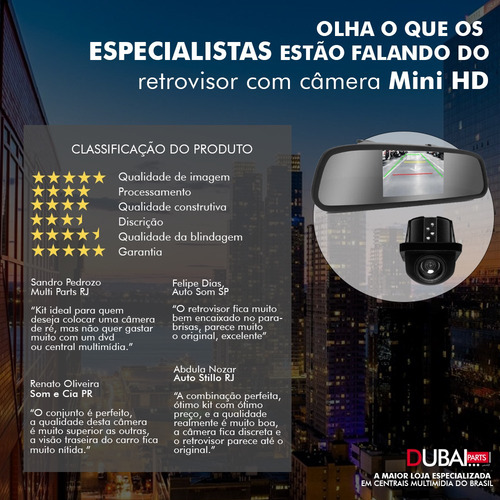 Retrovisor Com Câmera De Ré Fiat Uno 2018 2019 2020 2021