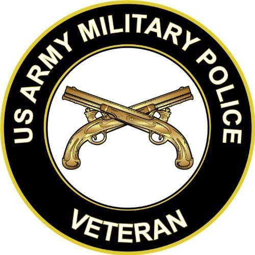 Etiqueta Engomada Del Veterano De La Policía Militar Del Ejé