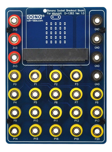 Banana Socket Gpio Breakout Board Para Micro:bit Microbit
