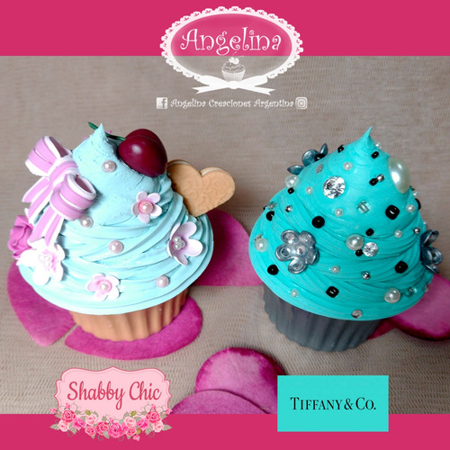 Souvenirs Coronitas O Tiffany & Co! 4 Cupcakes Cajas Cajitas