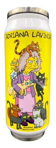 Termo Señora Loca De Los Gatos Personalizado