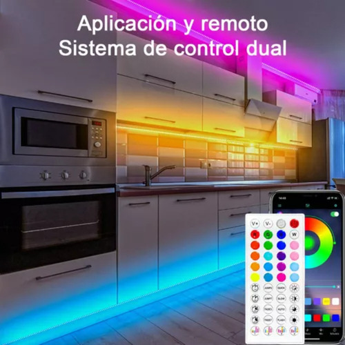 Tira De Luces Led Bluetooth 30m Rgb Para Cuarto