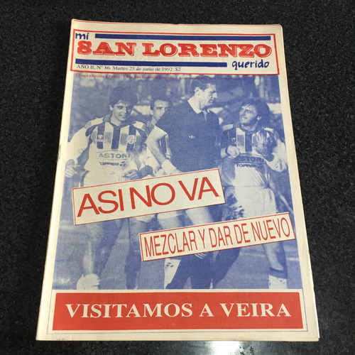 Revista Mi San Lorenzo Querido N° 86 Exc Est Año 1992