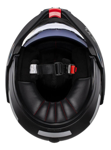 Imagem 8 de 8 de Capacete Moto Texx Stratos Preto Fosco Articulado Abre 180º