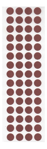Etiqueta Bolinha Colorida 13mm - Cartela Com 1000 Etiquetas Cor Marrom
