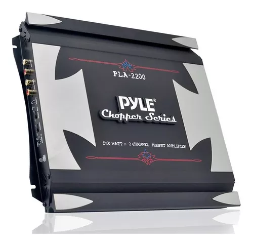 Potencia Amplificador Auto Pla2200 2 Canales 1400 W Pyle Color Negro