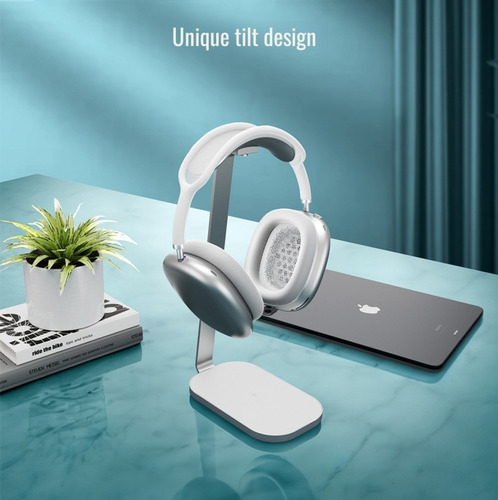 Soporte Para Auriculares Negro, Reducción De Ruido Para Múlt