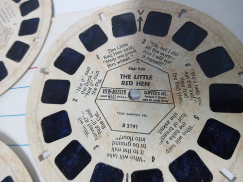 7k View Master 3 Discos Cuentos 1966