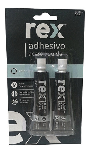 Adhesivo Acero Líquido Rex 56 Gramos