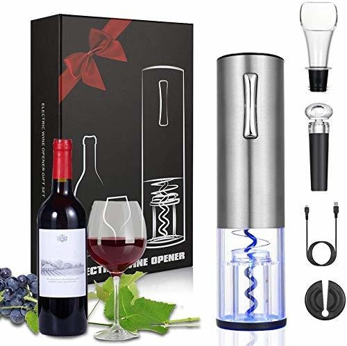 Anpro - Abrebotellas De Vino Eléctrico Automático Con Cortad