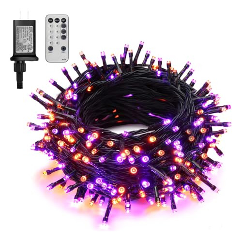 Halloween 300 Led String Lights 105ft Purple And Orange...