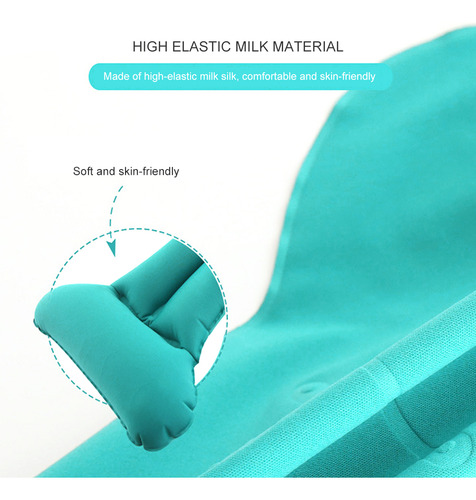Almohada Ergonómica Con Soporte Lumbar Inflable Para Viajes