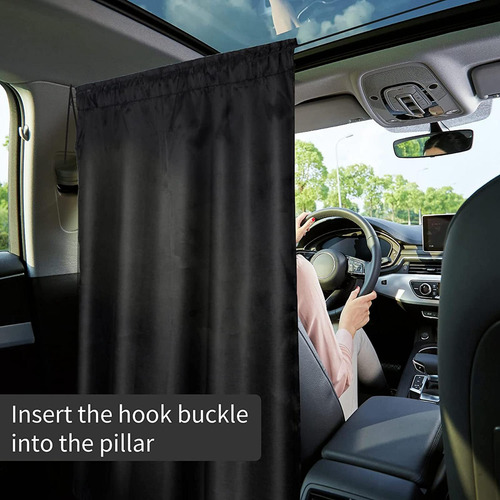 Car Privacy Curtains Blackout Accessories 2 Dividers Taffeta