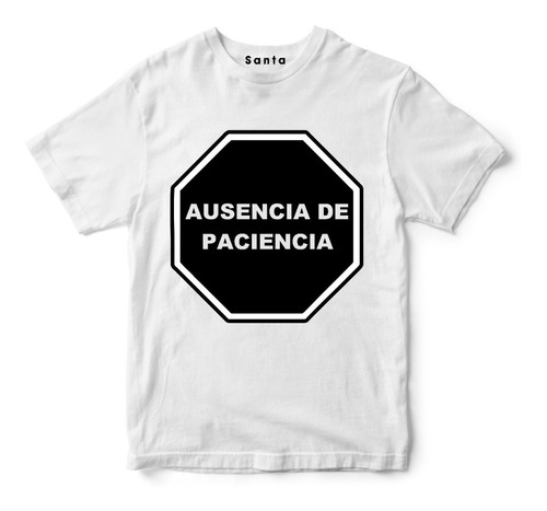 Remera Oversize Ley  De Etiquetado Ausencia De Paciencia