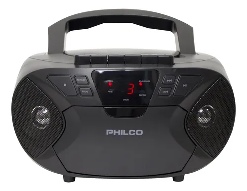 comprar Philco Boombox Bluetooth Portátil Con Cd Y Cassette Pl...