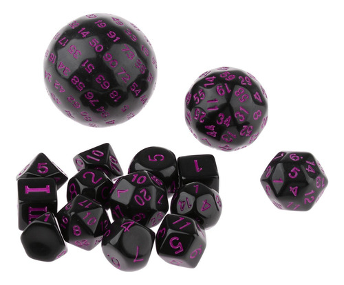 30 Piezas De Dados De Acrílico De Varios Lados Para Juegos