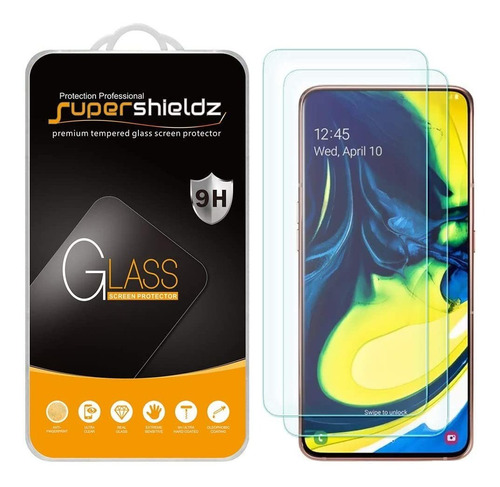 Protector Templado Para Samsung Galaxy A80 Resistente