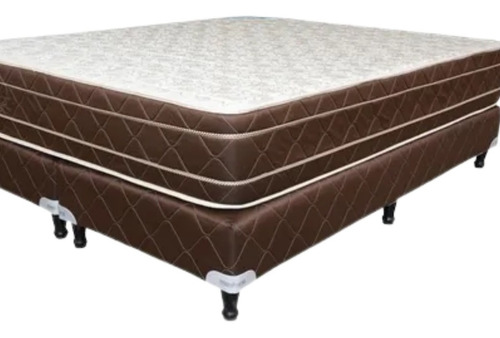 Imagen 7 de 10 de Colchón + Sommier Espuma Firme Queen 160x200 30cm 110 Kg