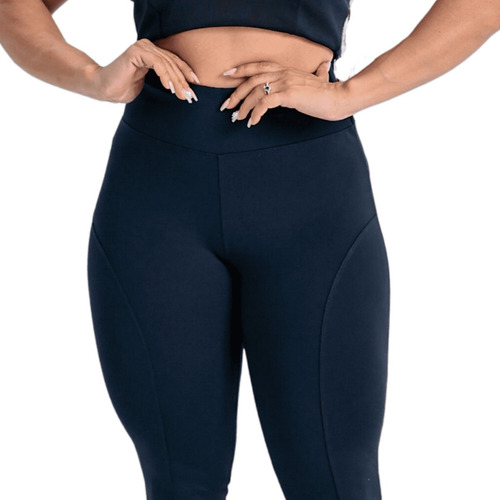 Legging Poliamida Tecido Grosso Empina Bumbum Cós Alto