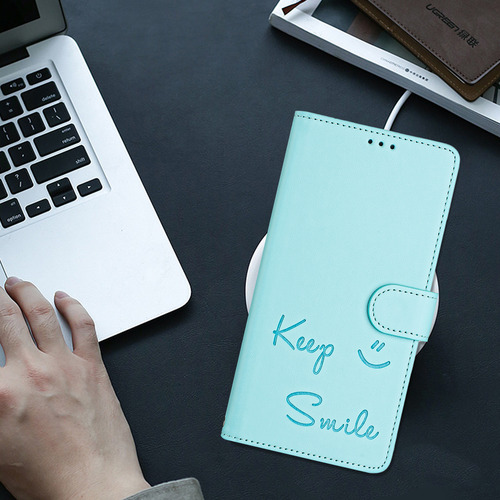 Funda De Piel Con Forma De Cara Sonriente Para Motorola Edge 50 Fusion Con Ranuras Para Tarjetas, Cierre Magnético, Cartera, Bloqueo Rfid, Soporte