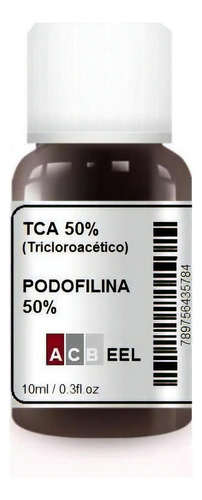Podofilina 50 %10ml+ Associações Tca 50% P/verruga Hpv