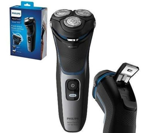 Imagen 2 de 6 de Afeitadora Recargable Philips Aquatouch S3122 Cortapatilla
