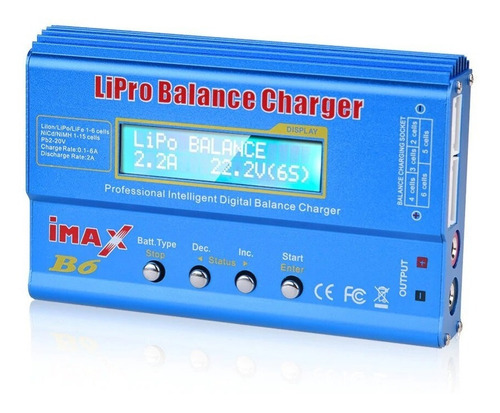 Tecneu Cargador De Baterías Lipo Imax B6 Con Adaptador Multicarga LiFe NiCd y NiMH