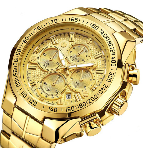 Wwoor Watch Golden Wrist Quartz Men's Proof