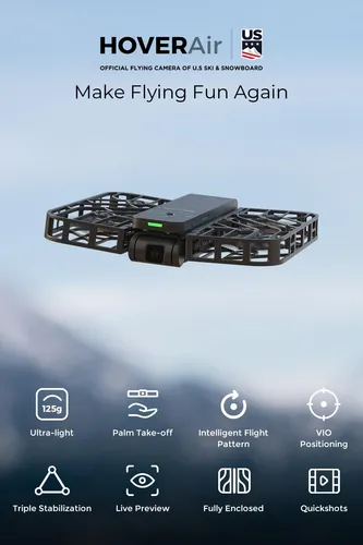 Dron X1 Plegable Con Cámara Hdr Y Modo Follow Me, Negro Vu