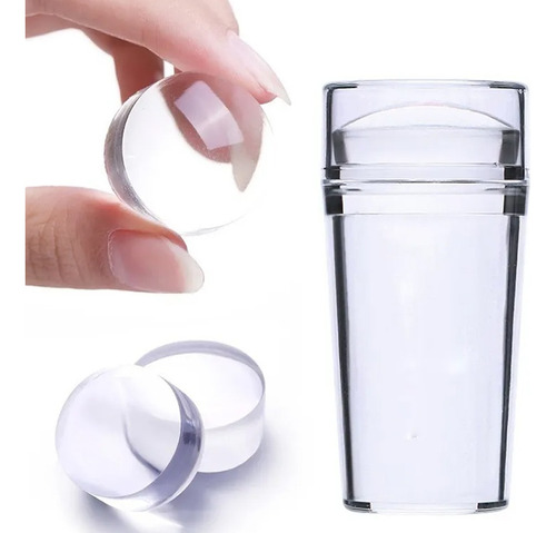 Sello De Uñas De Silicona Transparente Para Francesinha, 6 U