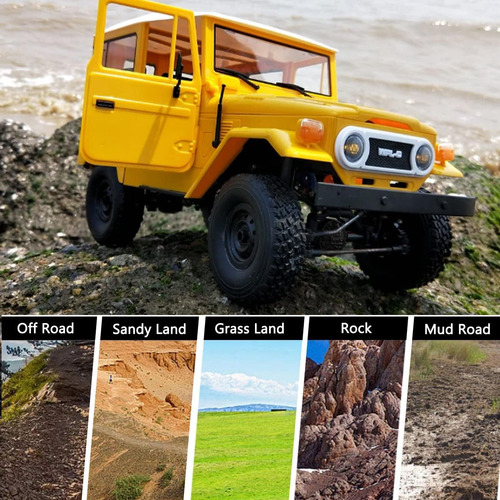 Camión Yikeshu Rc Rock Crawler Rc 4x4 Wpl C34 Rtr Mudding De
