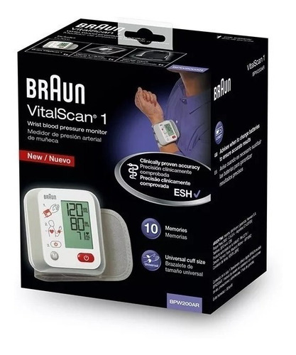 Tensiómetro Digital De Muñeca Braun Bpw200 Gtia Oficial