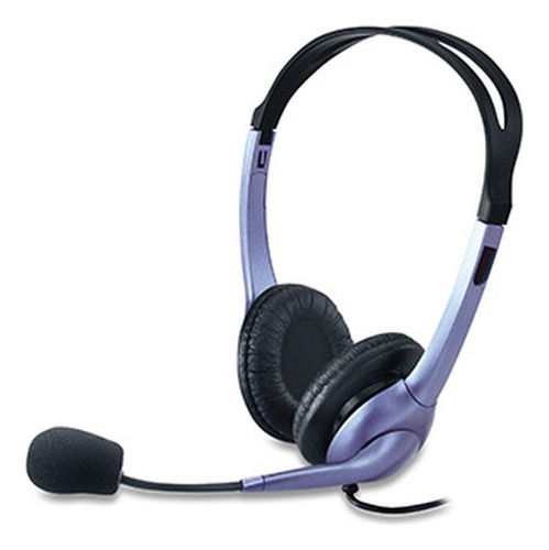 Audífonos Genius HS-04S azul y negro