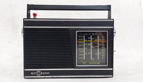 Rádio Portátil Motoradio 6 Faixas Anos 60 70 Sem Fm À Pilhas